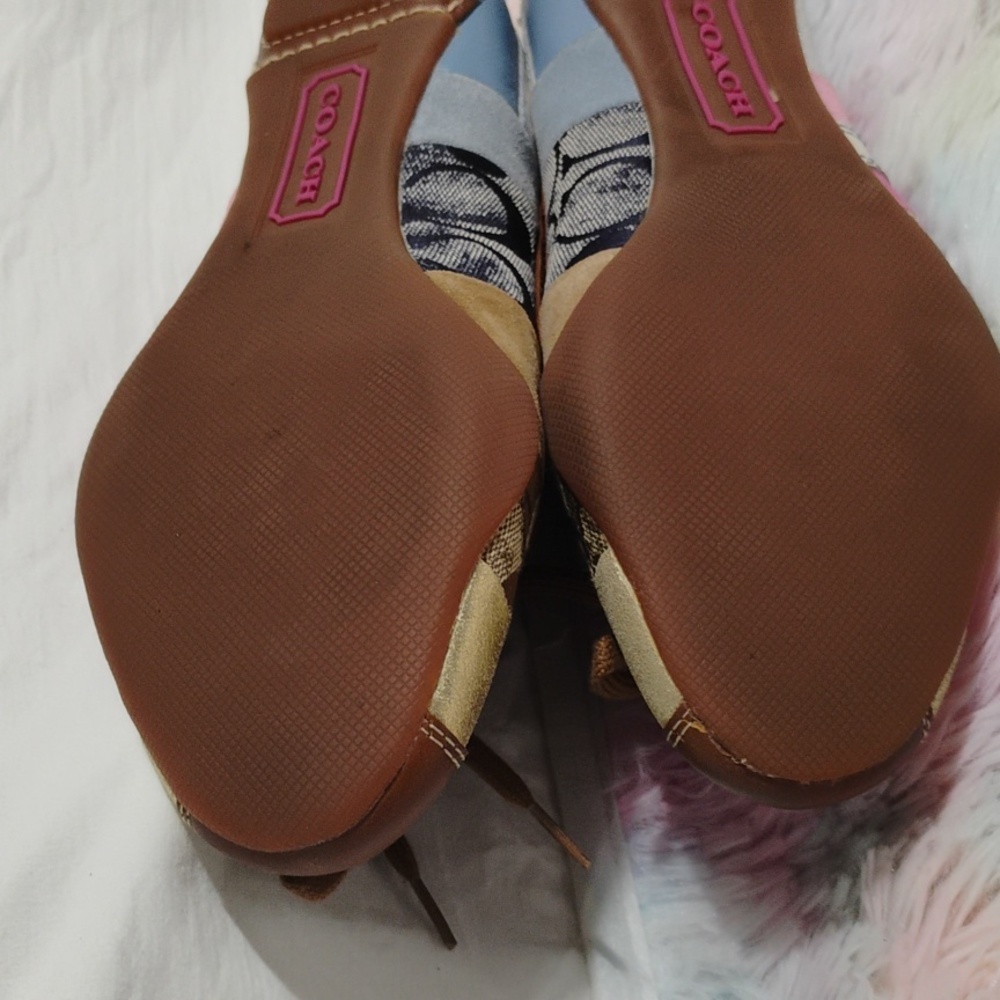 SALE! NWOT Coach Patchwork Jenilee Flats Sz.8.5 No Tags Or Box (X-100 CRATE) - Picture 15 of 16